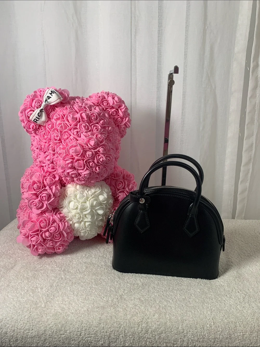 GUC MCM Signature Half Moon Top Handle Crossbody Bag